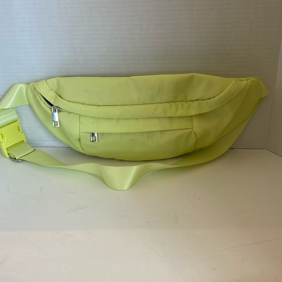 a new day Handbags - A New Day Cross Body Fanny Pack Nylon Neon Green Bag
